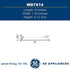 GE WD7X14 Dishwasher Door Cable (including eyelet), mettalic