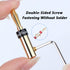 Preffair 8 Pcs HiFi Audio Locking Banana Plugs for Speaker Cable Audiophile 24K Gold Plated Double Screw Loudspeaker Bi-Wire Connector Terminal wi...