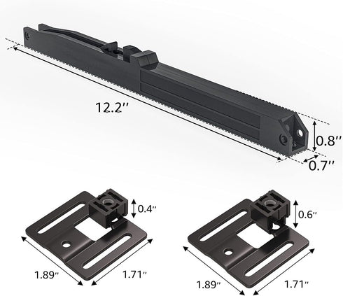 SMARTSTANDARD Barn Door Soft Close Kit, Matching A Door Weighing up to 88 Pounds, Equipped with Spring Buffer Damper, Upgrade Hole-Free Version, 2...