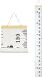 Kids Growth Chart, Wood Frame Fabric Canvas Height Measurement Ruler from Baby to Adult for Child's Room Decoration 7.9 x 79in (7.9 x 79in, White ...