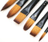 Mont Marte Gallery Series Acrylic Brush Set, 6 Piece. Selection of Synthetic Hair Paint Brushes Suitable for Acrylic Painting...