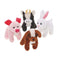U. S. Toy Plush Furry Farm Animals, Multicolor, 12 Each Set...