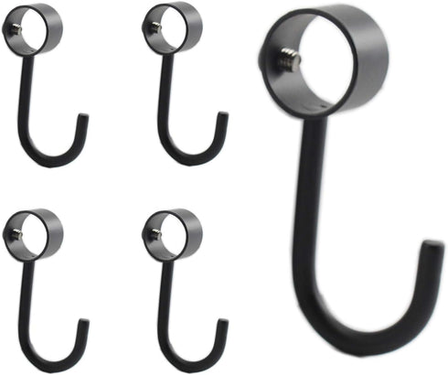 Stainless Steel Closet Rod Hooks, Heavy Duty Utility Hooks for Hanging Pots,Pans,Mugs,Towels,Oven Mitts,Adjustable J Typed Kitchen Hooks Fit for 2...