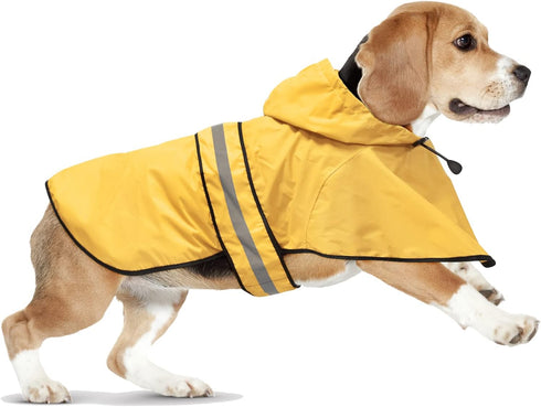 Raincoat for Dogs - Waterproof Reflective Rain Coat Slicker Poncho, Lightweight Safety Dog Raincoat Jacket for Small, Medium, Large Dogs (X-Large,...
