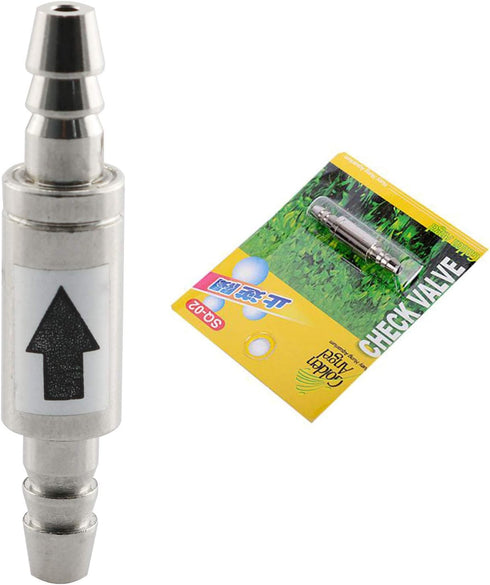 Check Valve Stainless Steel One Way Non-Return Check Valve for Aquarium Co2 System Aquarium CO2 Diffuser...