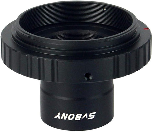 SVBONY T2 T Ring Adapter and T Adapter, 1.25 inches Metal Telescope Camera Adapter for Canon EOS Standard EF Lenses and Telescope Camera Astrophot...
