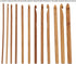20pcs Bamboo Crochet Hooks Needles Knit Weave Craft Yarn DIY Sewing Tools Knitting Bamboo Crochet Hook Set with Case DIY Tools...