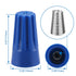 Baomain Wire connector P2 22-16 AWG x3 Twist-On Easy Screw On Cap 300V Max Voltage Blue Pack of 100...