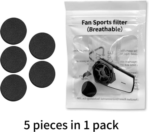 Fan Filter Compatible with Rsenr R11 Portable Wearable Air Purifier Maskes Fan Filter(20 PCS) (Black,Sport filter)...