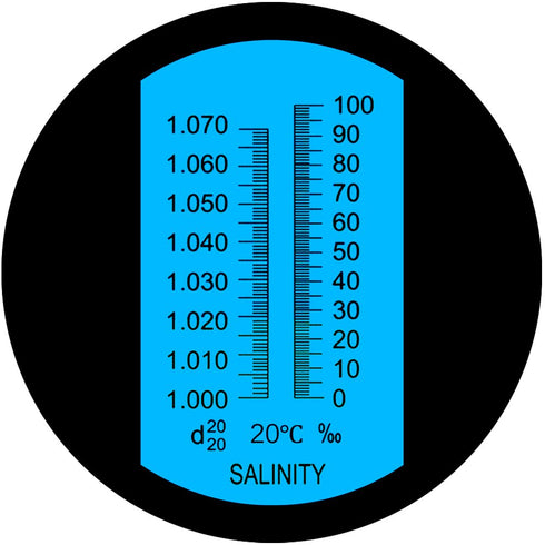 Professional Automatic Temperature Compensation Salinity Refractometer for Aquariums, Marine Monitoring, Saltwater Testing...Dual Sacle: 0-100ppt ...