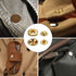 Qfun 120 Set Snap Fasteners Kit for Leather 12mm Metal Button Snaps Press Studs with 4 Setter Tools, 1 hammer, 4 Color Leather Snaps for Clothes, ...