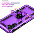 Galaxy A13 5G & A04s Purple Case: Military-Grade, Car Mount, Ring Stand, HD Screen Protector, Shockproof...