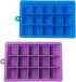 AYI&AYEE Silicone Ice Cube Trays with Lids - 2 Pack - 15 Cavities 1 2/5 inch (2 tbsp / 30ml / 1 fl oz) Square Ice Cubes Baking Molds - BPA free - ...