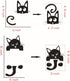Removable Switch Sticker, 6 Pcs Cute Black Cats Cartoon Wall Sticker, Light Switch Decor Decals, Family DIY Decor Art Stickers Home Decor Wall Art...