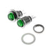 Maxmoral 4PCS 2 Pin Micro Push Button Switch 8mm Panel Mount Momentary Self-Reset Button Round Switch(Red+Green)...
