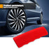 1 PC Car Handbrake Cover, Silicone Decorative Cover, Wave Shaped Handbrake Protector, for Car Brake Levers (Red)...