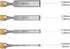 Professional Wood Chisel Set, 4 Piece Wood Chisel Set for Woodworking Wood Carving Chisel, CR-V Steel Chisel, including 6mm, 12mm, 18mm, 24mm...