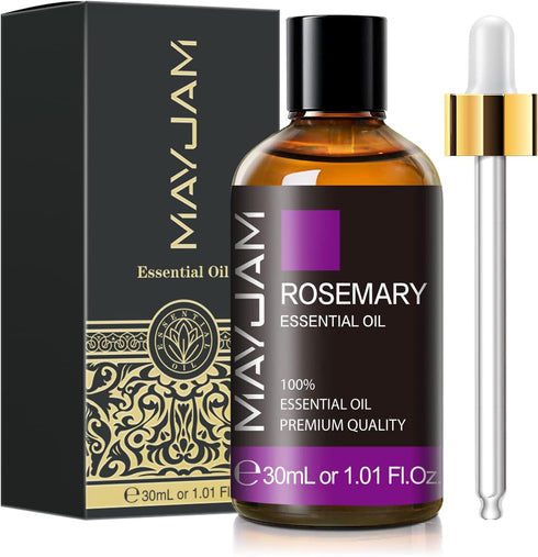 Rosemary Essential Oil 30ML/1.01FL.OZ, MAYJAM Premium Rosemary Oil Essential Oils with Glass Dropper, Great for Aromatherapy Diffuser and Candle M...