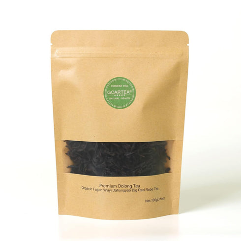 GOARTEA 100g / 3.5oz Premium Fujian Wuyi Da Hong Pao Dahongpao Big Red Robe Rock Loose Leaf Chinese Oolong Tea...