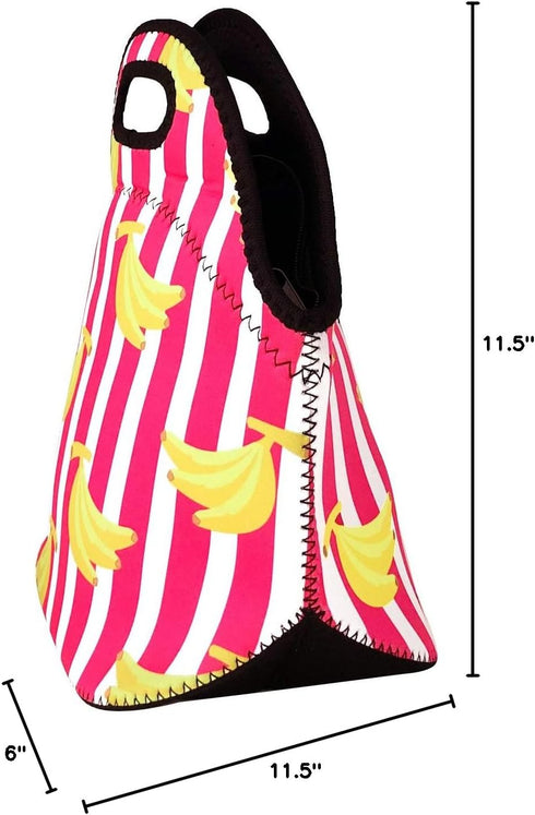 Wrapables® Insulated Neoprene Lunch Bag, Bananas...