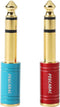 2 PCS 1/4'' Male to 1/8'' Female Stereo Headphone Adapter Connect Cable, 1/4'' to 1/8'' Adapter 6.35mm Male to3.5mm Jack Stereo Female Adapter Con...