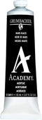 Grumbacher Academy Acrylic Paint, 150ml/5.07 oz Metal Tube, Mars Black (C13411)...