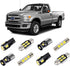 White Interior LED Lights Kit for 1999-2016 Ford F250 F350 F450 F550 F-Series Super Duty Trucks Super Bright 6000K Interior LED Bulbs Package + Ca...