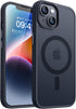 CANSHN for iPhone 14 Case/iPhone 13 Case, Compatible with MagSafe, Translucent Matte Back Slim Shockproof Phone Cover, Black......