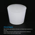 MECCANIXITY Silicone Rubber Tapered Plug 36mm to 46mm Solid White for Powder Coating, Painting, Anodizing, Plating, Sandblasting, Laboratory Use...