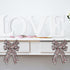 Hying 2 PCS Valentine's Day Bows for Wreath, Valentines Wreath Bows Black White Buffalo Plaid Bows Glitter Red Heart Bow Burlap Gift Bows for Fron...