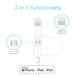 Apple MFi Certified 2 in 1 iPhone Charger Lightning Cable and Micro USB to USB Charger Cord, Compatible iPhone X, 8, 8 Plus,7 Plus, Android Data C...