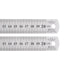 2Pcs Stainless Steel Ruler 20cm/8" Length x 1/36" Thick x 1" Wide Inch and Metric Straight Edge Measuring Tools for Woodworking Painting Craft, Si...
