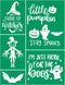 Halloween Silk Screen Stencils 4pcs (Stay Spooky 8.5x11 1Pc)...
