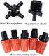Garden Irrigation Sprinklers Head Five Head Drip Irrigation Emitters 360° Micro Irrigation System 1/2 inch Drip Irrigation Parts for Patio,Lawn,Gr...