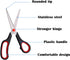 Scissors 8.5 inch Stainless Blade Black Plastic Handle Office School Classroom Student Teacher Crafting Fabric Sewing Gift Wrapping All Purpose 2 ...