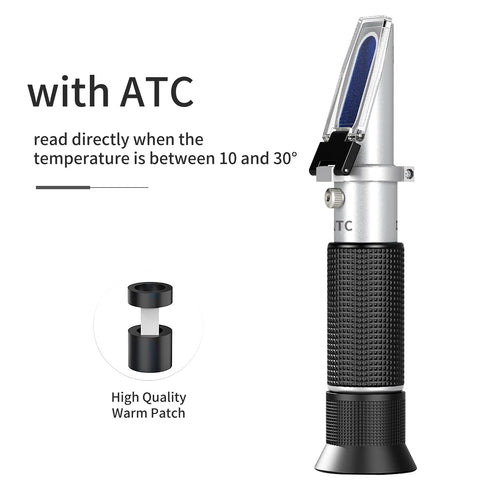 Salinity Refractometer with ATC,Saltwater Aquariums Dual Scale 0-100 PPT & Specific Gravity 1.000-1.070 Salinity Tester,for Marine Monitoring,Fish...