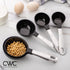 COOK WITH COLOR Measuring Cups Set and Measuring Spoon Set, Stainless Steel Handles, Nesting Kitchen Measuring Set, Liquid Measuring Cup Set, 12 P...