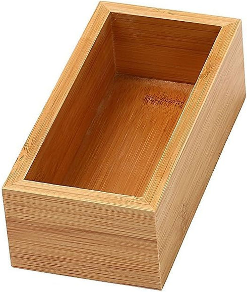YBM HOME Bamboo Drawer Organizer Storage Box for Kitchen Drawer, Junk Drawer, Office, Bedroom, Children Room, Craft, Sewing, and Bathroom, 3x6x2 i...