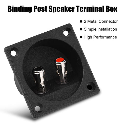Speaker Box Terminal Cup, Stereo Speaker Board Terminal Connector Block Push-in Jack Spring Loaded Speaker Terminal, Double Binding Post Speaker T...