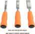 Buck Brothers 120203K 3-Piece Wood Chisel Set With Acetate Handles | 1/2 Inch, 3/4 Inch, 1 Inch Chisels Included | Carve, Cut, and Shape Wood, Ins...