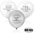 Gejoy 60 Pieces Memorial Balloons Funeral Remembrance Balloons to Release in Sky Memorial Day Decorations Celebration of Life Ideas for Death and ...