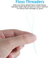 Dental Floss Threaders, 100PCS Dental Floss Deep Clean Dental Threader Interdental Floss for Braces Bridges Implants Oral Health Care 2Pack(Green)...