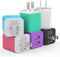6Pack USB Wall Charger, iGENJUN 2.4A Dual USB Port Cube Power Plug Adapter Fast Phone Charger Block Charging Box Brick for iPhone 15/15 Pro/15 Pro...