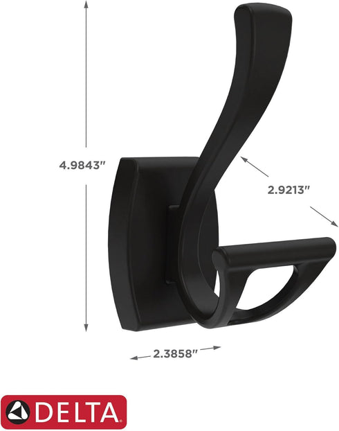 Delta DAN35-MB Dansant Towel Hook, Matte Black...