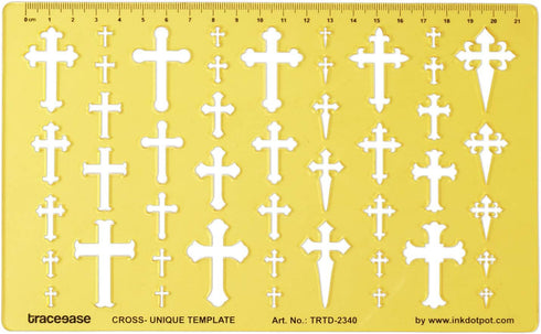 Traceease Multiple Unique Cross Pattern Jewelry Templates Drafting Tools Jewellery Designing Stencils...