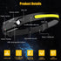 Headlamp Rechargeable, 230° Wide Beam Head Lamp LED with Motion Sensor for Adults - Camping Accessories Gear, Waterproof Head Light Flashlight for...