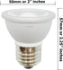 Anyray 2-LED Light Bulbs HR16 120V E27 MR-16 JDR C Hood Lamp Short Neck E26 (Warm White)...