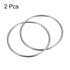 uxcell 304 Stainless Steel O Rings, 2pcs 120mm(4.72") Outer Dia. 5mm Thickness Multi-Purpose Metal Welded O-rings Round Rings for Hardware Luggage...