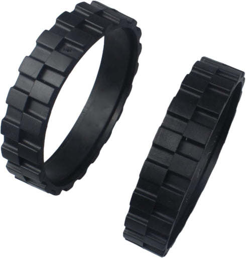 FDXGYH 2 Pcs Replacement Tires Black Anti-Slip Wheel Tires Accessories for Sweeper/Cleaning Robot...