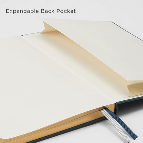 A5 Lined Leather Journal and Pen Set, Hardcover Notebook with Pen, 160 Pages 100gsm Thick Ruled Paper for Men Women, for Work, Business, School or...